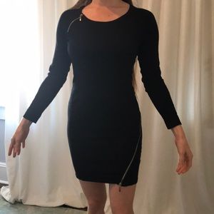 Black sweater dress